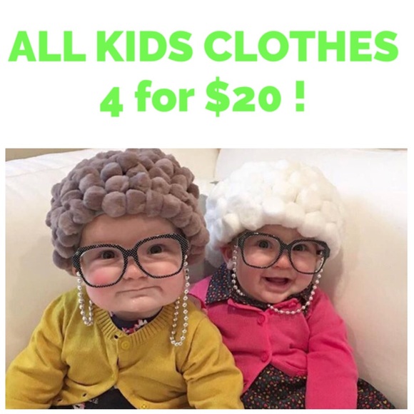 Other - All kids clothing is 4 for $20 !!